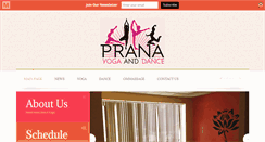 Desktop Screenshot of pranayogaanddance.com